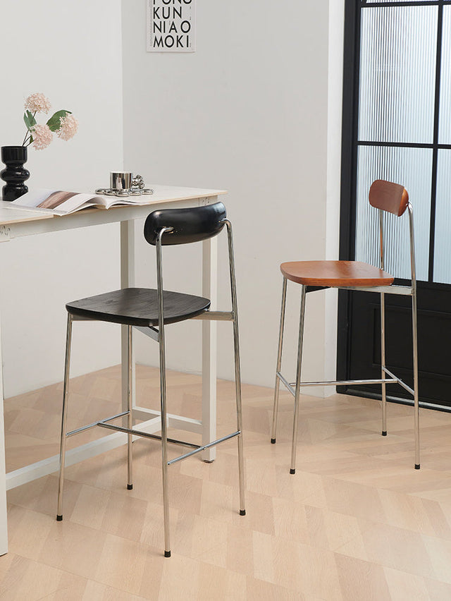 NIYE Kyushu Vintage Rustic Design Bar Stool from NIYE