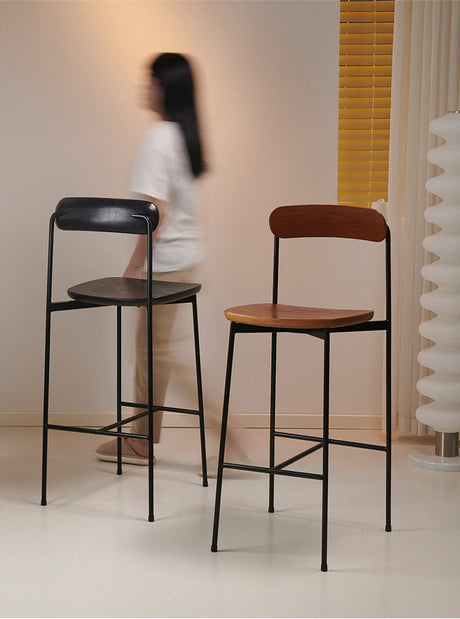 NIYE Kyushu Vintage Rustic Design Bar Stool from NIYE