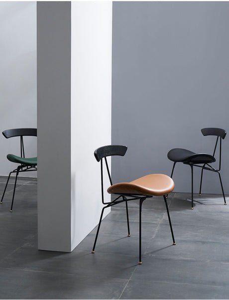 NIYE Lysander Retro Industrial Iron Dining Chair from NIYE