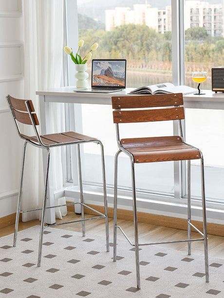 NIYE Lysandra Chic Iron High Stool from NIYE