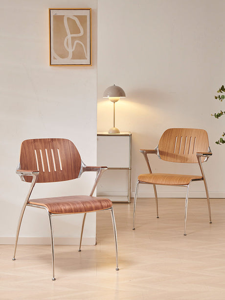 NIYE Marisabel Vintage Solid Wood Leisure Chair from NIYE