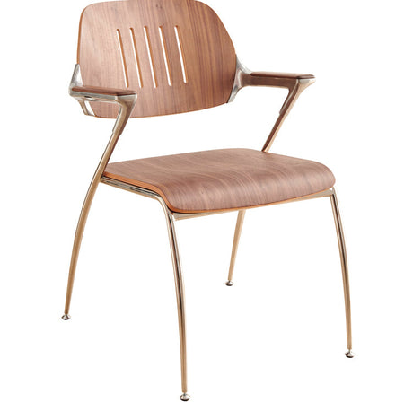 NIYE Marisabel Vintage Solid Wood Leisure Chair from NIYE