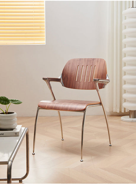 NIYE Marisabel Vintage Solid Wood Leisure Chair from NIYE