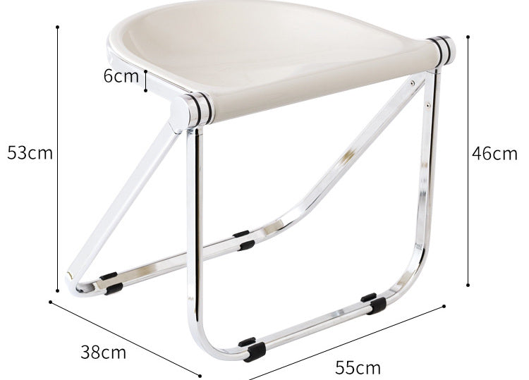 NIYE Montgomery Sleek Transparent Folding Stool from NIYE