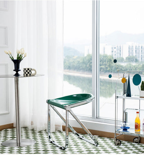 NIYE Montgomery Sleek Transparent Folding Stool from NIYE