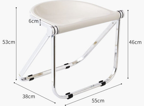 NIYE Montgomery Sleek Transparent Folding Stool from NIYE