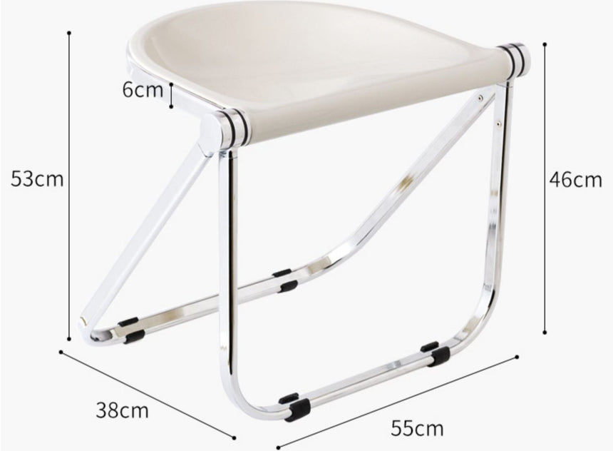 NIYE Montgomery Sleek Transparent Folding Stool from NIYE