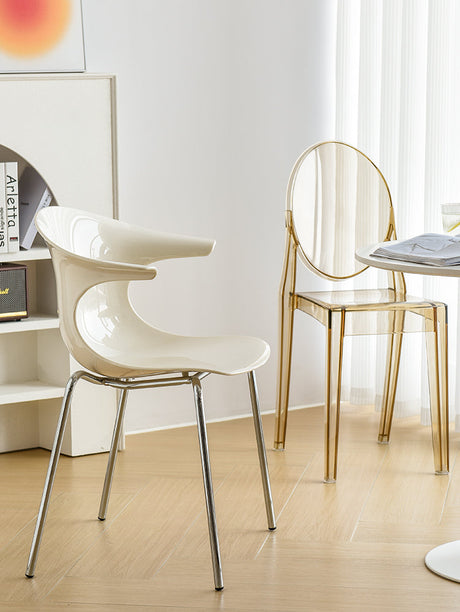NIYE Petronella Elegant Creamy Acrylic Dining Chair from NIYE