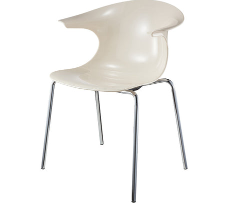 NIYE Petronella Elegant Creamy Acrylic Dining Chair from NIYE