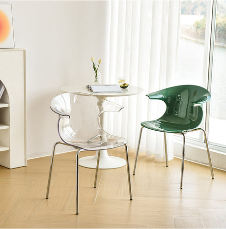 NIYE Petronella Elegant Creamy Acrylic Dining Chair from NIYE