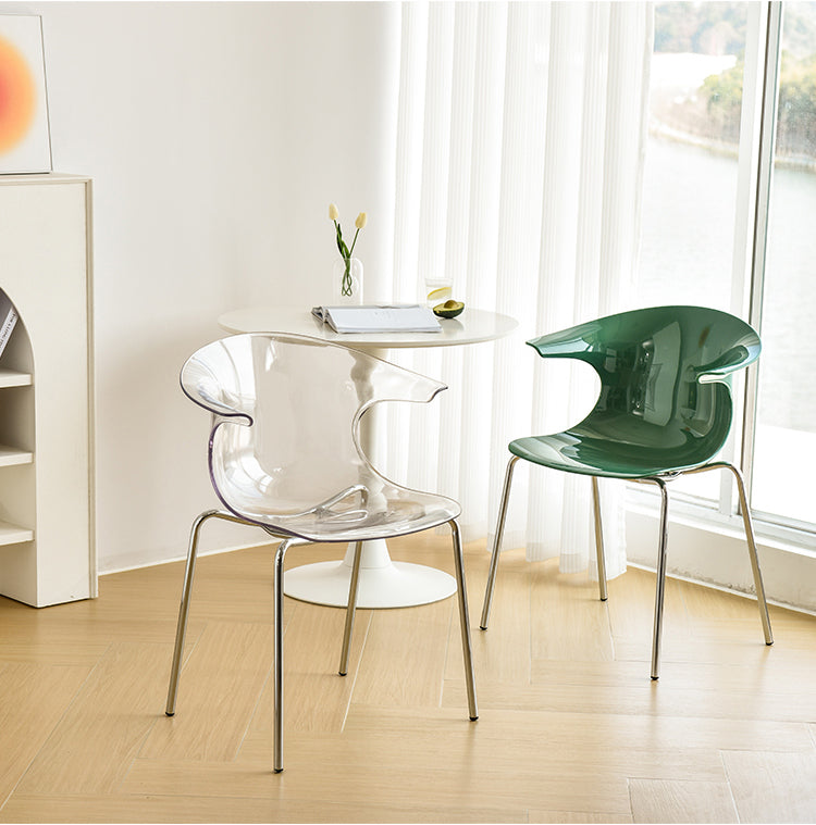 NIYE Petronella Elegant Creamy Acrylic Dining Chair from NIYE
