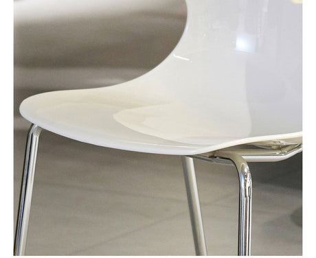 NIYE Petronella Elegant Creamy Acrylic Dining Chair from NIYE