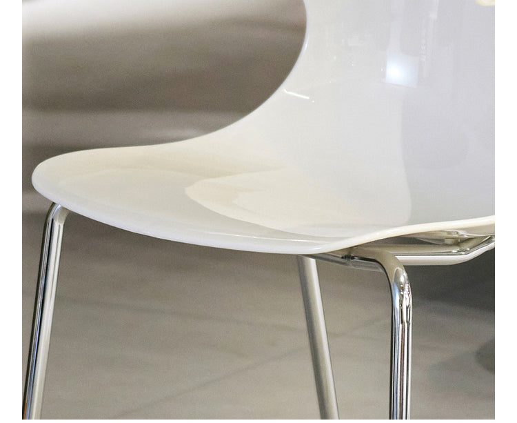 NIYE Petronella Elegant Creamy Acrylic Dining Chair from NIYE