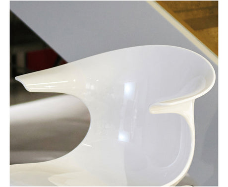 NIYE Petronella Elegant Creamy Acrylic Dining Chair from NIYE