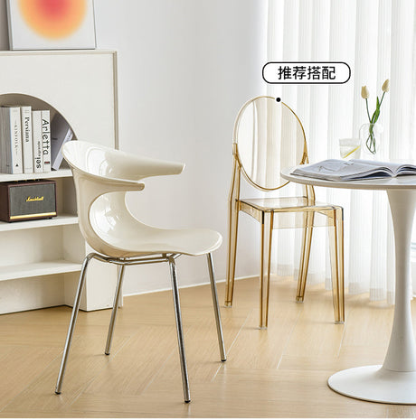 NIYE Petronella Elegant Creamy Acrylic Dining Chair from NIYE