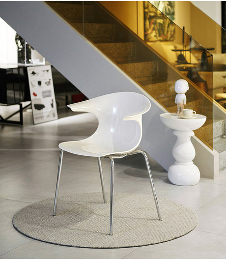NIYE Petronella Elegant Creamy Acrylic Dining Chair from NIYE