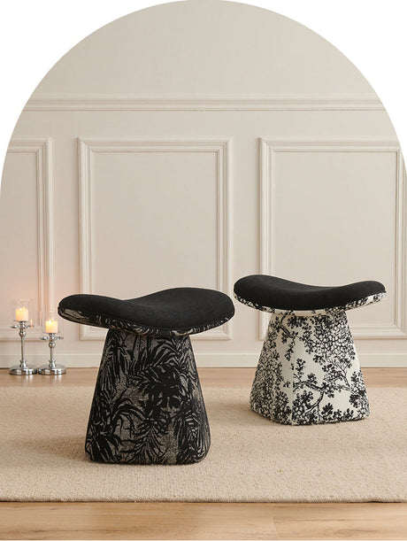 NIYE Santiago Chic Fabric Change Shoe Stool from NIYE