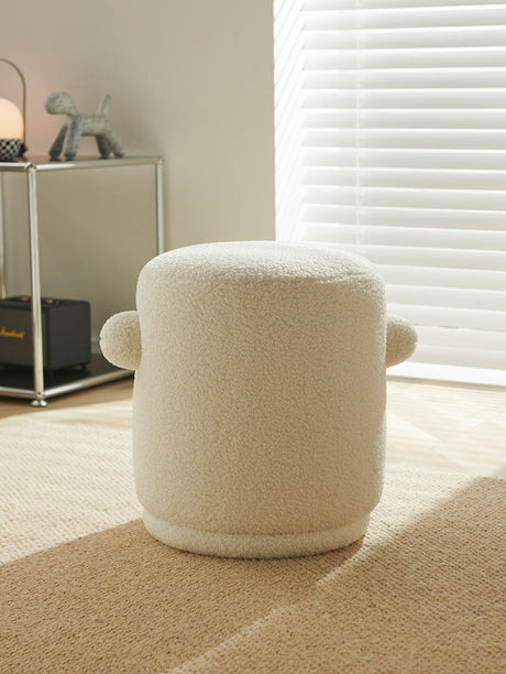 NIYE Santiago Chic Lamb Cashmere Dressing Stool from NIYE