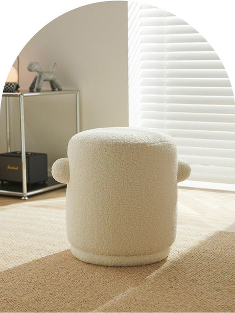 NIYE Santiago Chic Lamb Cashmere Dressing Stool from NIYE