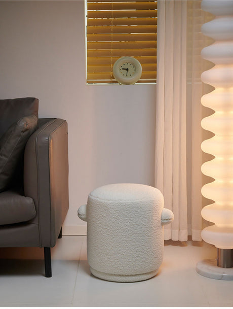 NIYE Santiago Chic Lamb Cashmere Dressing Stool from NIYE