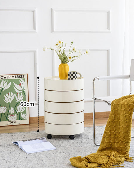 NIYE Santiago Elegant Space-Saving Rotating Storage Cabinet from NIYE