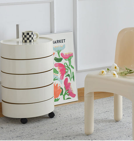 NIYE Santiago Elegant Space-Saving Rotating Storage Cabinet from NIYE