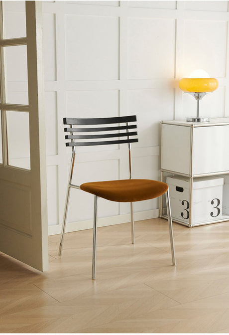 NIYE Selene Chic Light Luxury Iron Dining Chair from NIYE