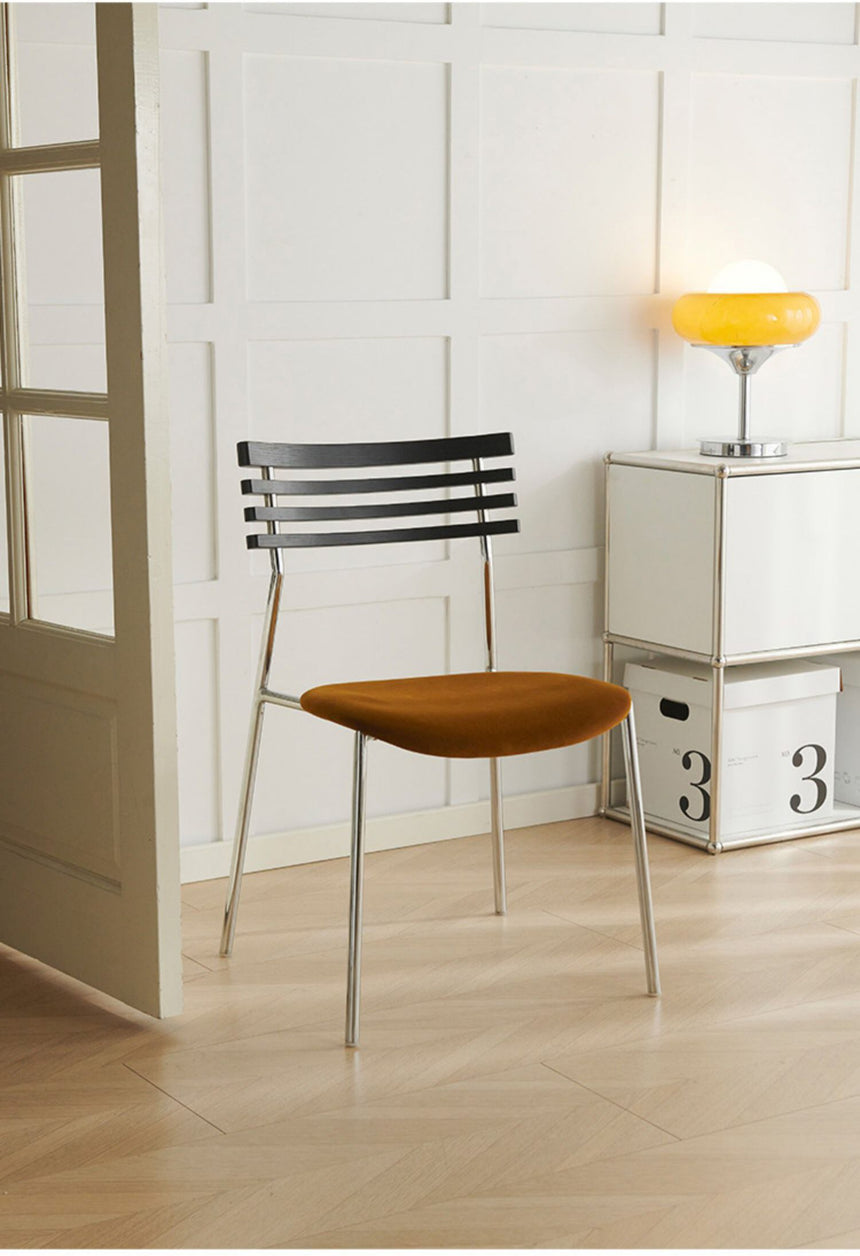 NIYE Selene Chic Light Luxury Iron Dining Chair from NIYE