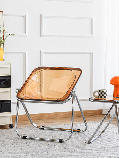 NIYE Serafina Vibrant Transparent Folding Chair from NIYE