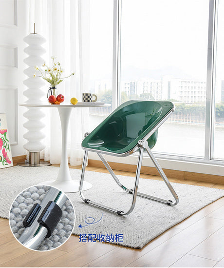 NIYE Serafina Vibrant Transparent Folding Chair from NIYE