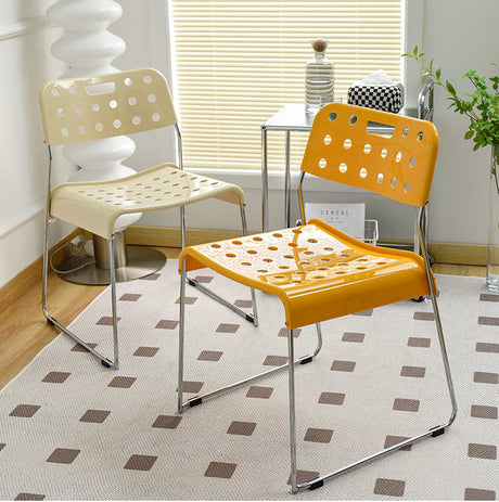 NIYE Seraphina Modern Stacking Plastic Dining Chair from NIYE