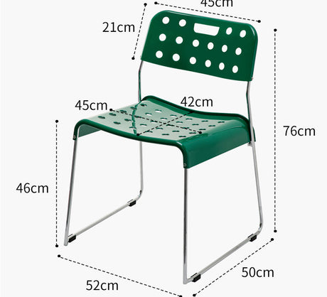 NIYE Seraphina Modern Stacking Plastic Dining Chair from NIYE