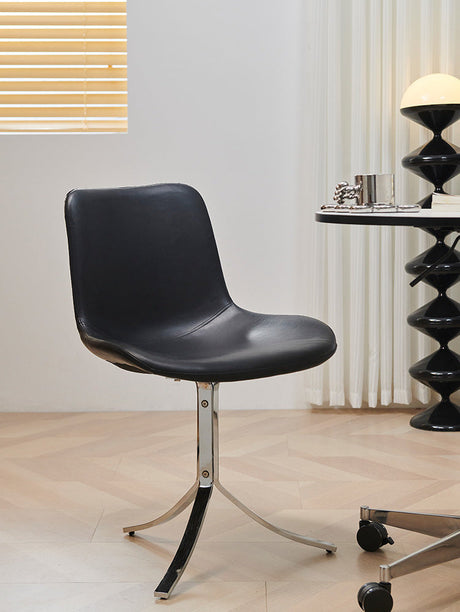 NIYE Seraphina Vintage Wax Leather Modern Dining Chair from NIYE