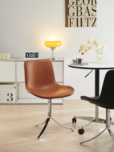 NIYE Seraphina Vintage Wax Leather Modern Dining Chair from NIYE