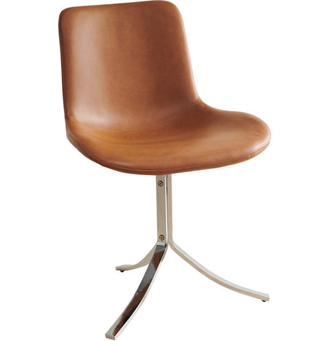 NIYE Seraphina Vintage Wax Leather Modern Dining Chair from NIYE