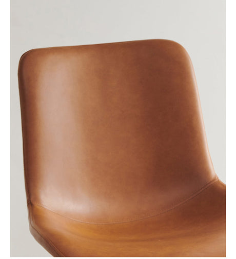 NIYE Seraphina Vintage Wax Leather Modern Dining Chair from NIYE