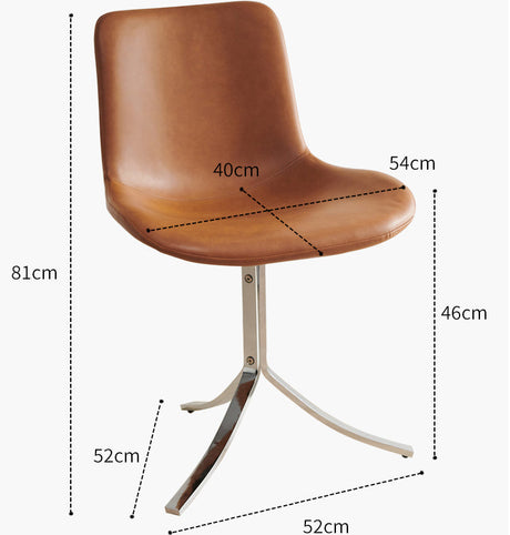 NIYE Seraphina Vintage Wax Leather Modern Dining Chair from NIYE