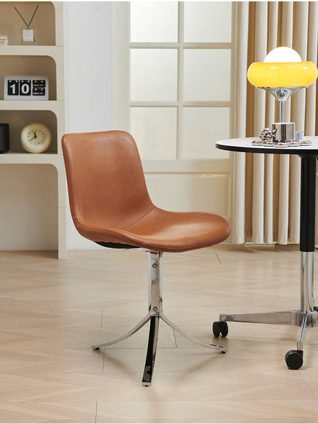 NIYE Seraphina Vintage Wax Leather Modern Dining Chair from NIYE