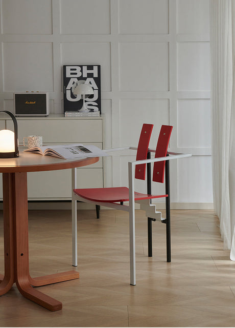 NIYE Toshiro Chic Memphis Style Solid Wood Chair from NIYE