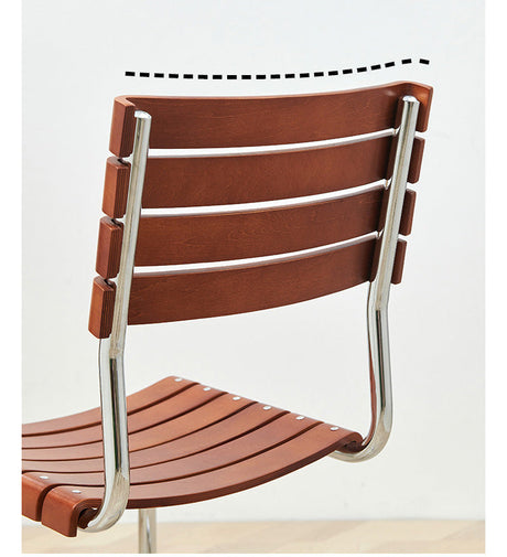 NIYE Yarraville Retro Solid Wood Dining Chair - Creative Leisure Office Stool from NIYE