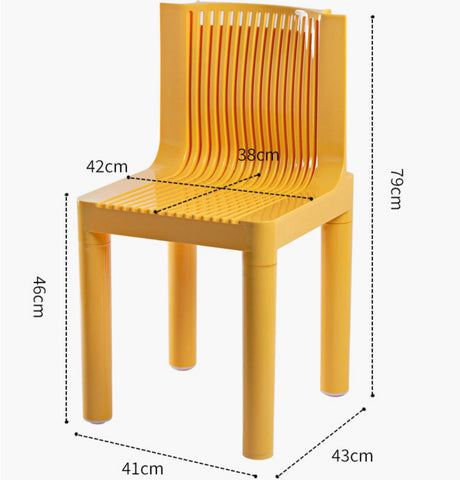 NIYE Zephyr Hollow Backrest Thickened Outdoor Chair from NIYE