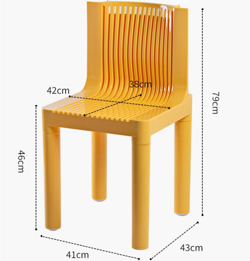 NIYE Zephyr Hollow Backrest Thickened Outdoor Chair from NIYE