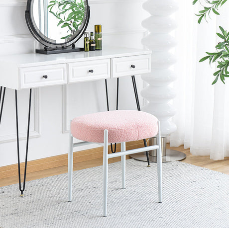 NIYE Zermatt Chic Elegant Fabric Makeup Stool from NIYE