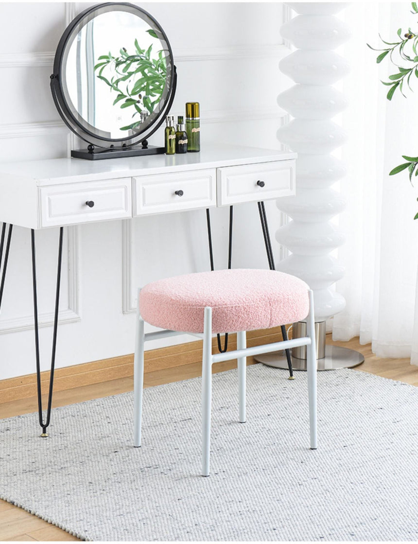 NIYE Zermatt Chic Elegant Fabric Makeup Stool from NIYE
