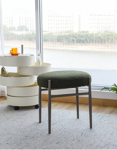 NIYE Zermatt Chic Elegant Fabric Makeup Stool from NIYE