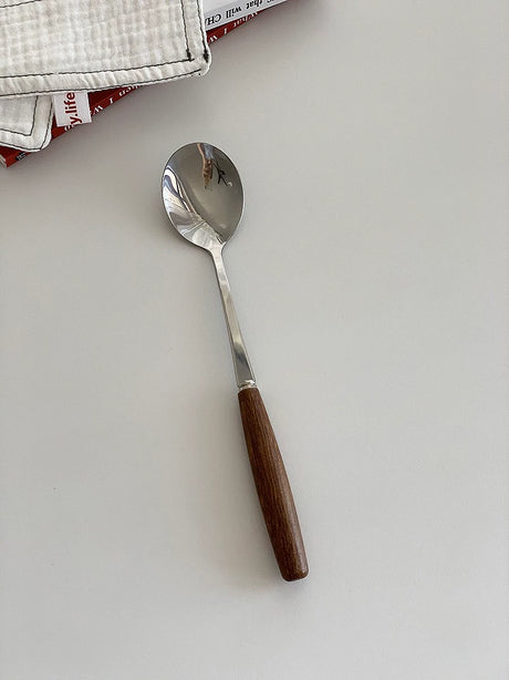 YASUKI Isadora Elegant Wooden Stainless Steel Spoon Set from YASUKI