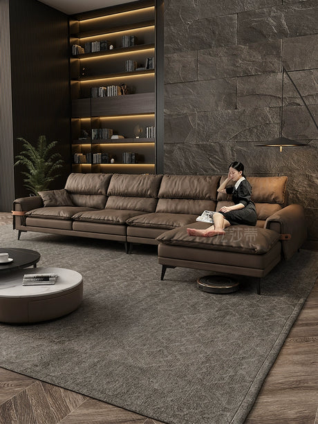 FASATI Leonardo Luxe Black Sofa - Down-Filled, Tech-Infused, Internet Trend. from FASATI