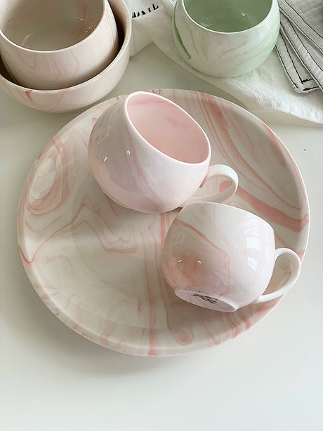 YASUKI Jasper Elegant Nordic Marble Ceramic Cup from YASUKI
