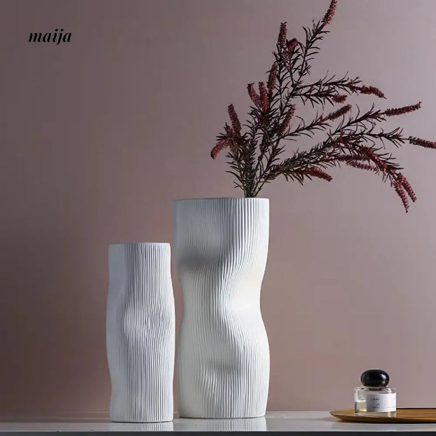 Klein Textured Ceramic Vase from maija