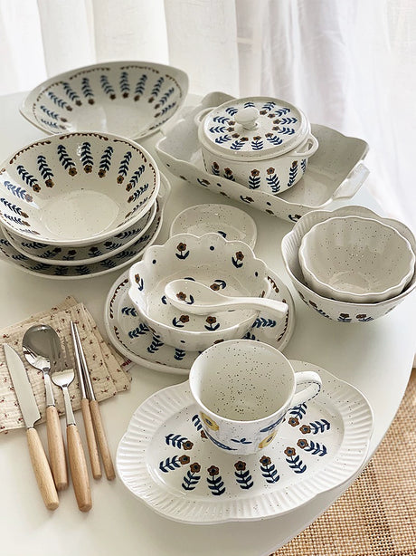 YASUKI Cedric Rustic Glaze Ceramic Bowl from YASUKI